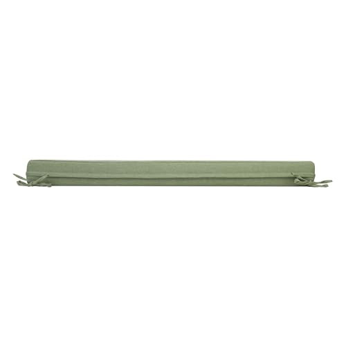 Magpie Fabrics Patio Bench Loveseat Cushion Covers (Replacement Cover only, No Insert!), Waterproof Fade Resistant Swing Cushion Slipcover with Ties(45x18x3 Inch, Green) - color: Green, size: 45x18x3 Inch (1 Count)
