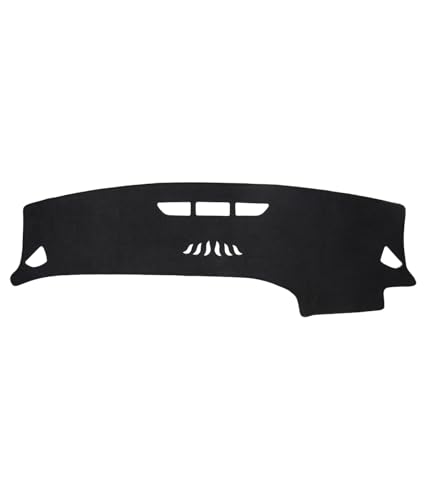 BIBLOZ Dash Cover Mat for Mercedes Benz 2020-2024 2025 2026 GLE Model GLE350 GLE450 GLE450e GLE580 GLE53 GLE63 Accessories Black Flannel Interior Trim Car Dashboard UV Sun (No HUD) - size: 2020-2025 GLE