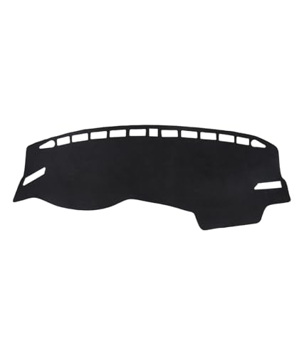 BIBLOZ Dash Cover for Volkswagen Jetta 2019 2020 2021 2022 2023 2024 Accessories Black Flannel Dashboard Cover Mat Car Dashboard UV Sun - size: 2019-2024 Jetta