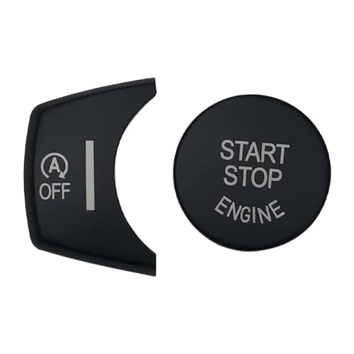 Black Start Stop Button Cover Compatible with BMW X3 F25 2011-2016,X4 F26 2014-2016,X5 F15 2014-2018,X6 F16 2015-2018,Engine Switch Button Trim Cover Compatible with BMW Accessories - color: Black Start Cover(For X5 X6)