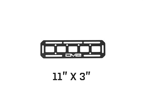 DV8 Offroad Universal Molle Panels | Can Be Mounted Almost Anywhere Including Vehicles, Garages, etc. | Available in 6 Sizes | Universal Mounting for Tools, Recovery Gear, & More (11" x 3") - size: 11" x 3"