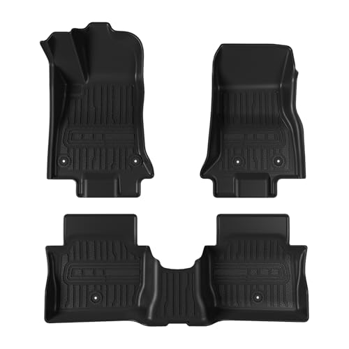 TripleAliners All-Weather Mats Compatible with 2026 2025 2024 Dodge Charger EV Accessories Floor Liners Trunk Cover Custom Fit TPE Heavy-Duty Liners (Floor Mats) - size: Charger EV | 2024+
