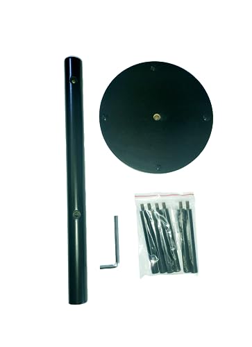 Black Coffee Mug Holder, Non-Slip Cup Tree With 6 Hooks for Counter, Rack (Black)