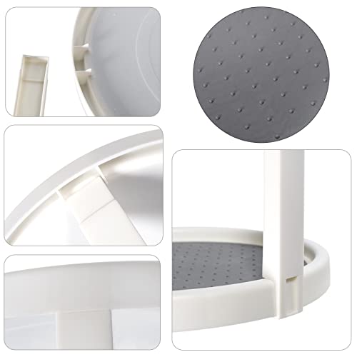 Lazy Susan Organizer, 2 Tier Non Skid Spice Rack Turntable,360 Degree Rotating Seasoning Organizer, 10-Inch Spinning Organizer for Pantry Cabinet, Kitchen, Countertop, Vanity Display Stand - size: 1-Pack, 2-Tier, 10-Inch
