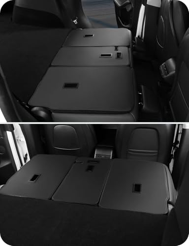 BASENOR 2020-2024 Tesla Model Y Rear Seat Back Cover All Weather Second Row Seats Back Liner Protector Rear Backrest Cover Mats Proprietary Design for 5-Seater Model Y 3PCS - size: 2020-2024 Model Y