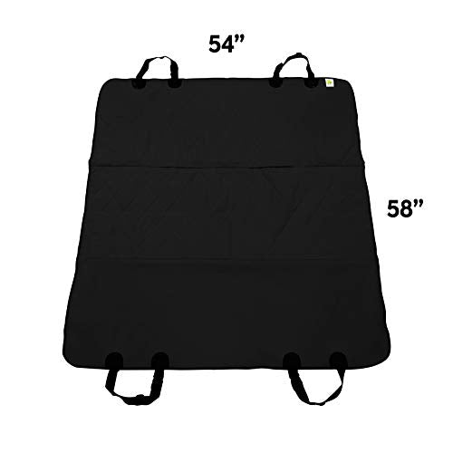 Pet Magasin Bench Car Seat Cover Dog Car Seat Protector 100% Waterproof Heavy Duty Pet Nonslip Hammock Black 58” x 54” Universal Fit for Cars SUVs and Truck