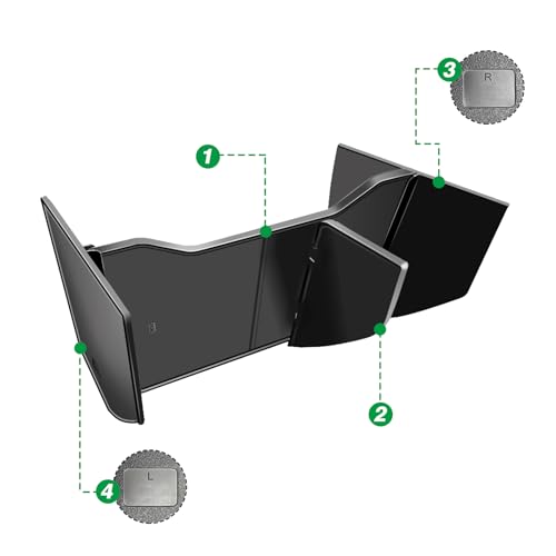 Muslogy Glove Box Dividers Organizer Compatible with Nissan Frontier 2022-2025 2026 Accessories Insert Box Divider ABS Secondary Storage Glove Compartment Tray