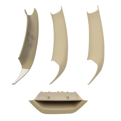 Jaronx Compatible with BMW X3 F25/X4 F26 Door Handle Cover, 4PCS Driver Side Door Armrest Pocket Insert & Interior Passenger Pull Handle Covers for BMW X3 F25 2010-2016, X4 F26 2014-2017 (Beige)