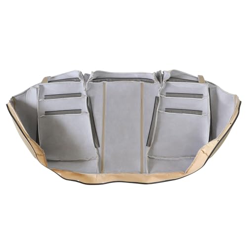 NLQR Back Car Seat Cover, Rear Bench Bottom Vinyl Cover Tan Compatible with Honda Accord 2008 2009 2010 2011 2012 - color: Tan
