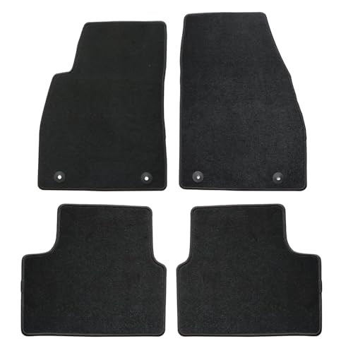 GXARTS Car Floor Mats Carpet Full Set All-Weather Protect Compatible with Chevrolet Malibu 2011 2012 2013 2014 2015 2016 | WaterproofBlack Car Mats with Anti-Slip Backing