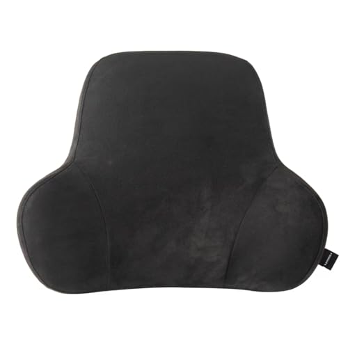Lumbar Support Pillow for Car, Soft Memory Foam and Suede Cover, Back Support for Car Drivers and Passengers