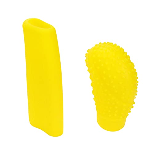 Modengzhe Steering Wheel Cover with Handbrake Cover & Gear Shift Cover,Universal Silicone Anti-Slip Design Car Accessories Interior Steering Wheel Cover Set,Pack of 3,Yellow - color: Yellow