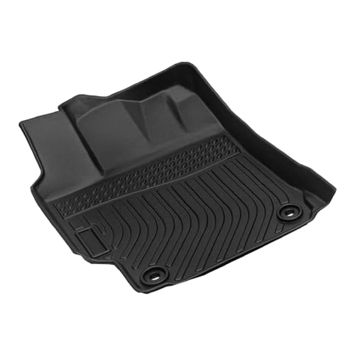 All-Weather TPE Rubber Floor Mats Compatible with 2015 2016 2017 Toyota Camry, Custom Fit Full Car Carpet Liners Set (Black)