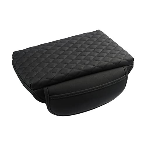 Shademax Center Console Cover Custom Fit for Hyundai Santa Cruz 2022 2023 2024 2025 2026 Armrest Cover Cushion Pad Santa Cruz Accessories PU Leather Armrest Seat Box Protector with Pockets Storage Bag - size: Size for Hyundai Santa Cruz 2022-2026