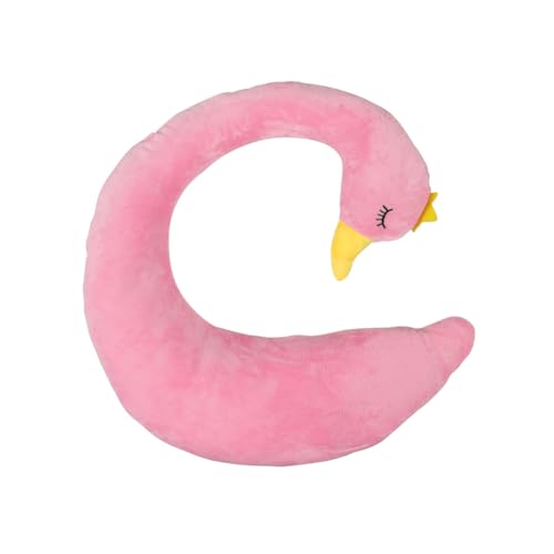 Car Travel Pillow for Kids Car Seat Pillow Cute Cartoon Travel Pillow Cushion Breathable Head and Body Support Pillow for Sleeping Travel Neck Rest Car Seat Pillow Long Journey&Road Trip - color: Pink Swan