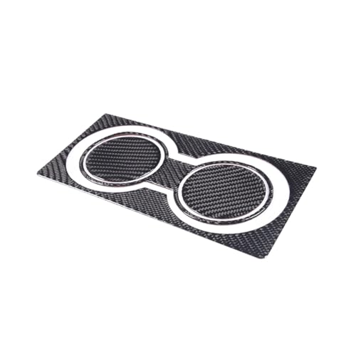 Car Front Seat Central Armrest Cup Holder Panel Sticker Trim for Toyota Tundra 2007-2013 Soft Carbon Fiber Centre Console Cup Holder Automotive Interior Decorative Cover - size: Centre Console Cup Holder Panel Trim Sticker