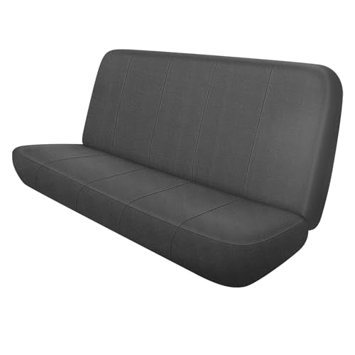 Front Seat Cover Compatible with 1973-1999 Chevy Full Size Trucks Solid Bench Seats, Neoprene Seat Cover, Durable Seat Protection with Rain Defender, Charcoal