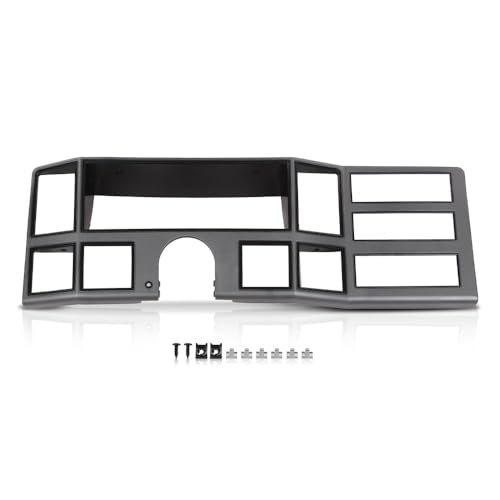 G-PLUS Dash Bezel Radio Surround Trim Compatible with Jeep Cherokee XJ 1984-1996 with Hole Silver - size: 1984-1996 Jeep Cherokee XJ | Gray Silver