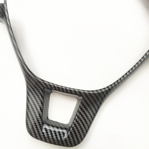 Sport Style Carbon Fiber Print Steering Wheel Cover Trim for VW Volkswagen Atlas Tiguan Golf Jetta Passat - color: A