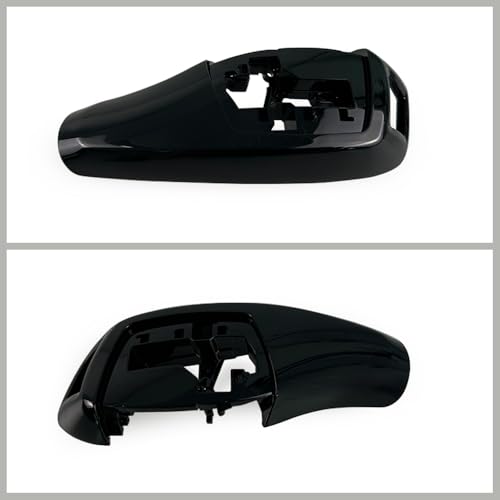 for BMW 1 2 3 4 5 6 7 Series X3 X4 Automotive Center Gear Shift Knob Shift Lever Trim Cover Auto Interior Shift Knobs Cover F30 F10 F02 F25 F26 (Ordinay Style, Black)