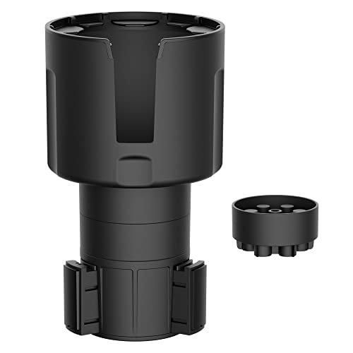 Swigzy Car Cup Holder Expander (Long Base) - Adjustable Expandable Insert Extender, Automotive Adapter Holds Hydro-Flask, Yeti, Nalgene, Large (32 40 oz) Water Bottles, Big Drinks - Universal - color: Black, size: Holds 18-40 oz (Long Base)