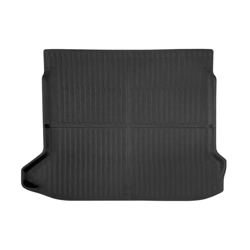 IKON MOTORSPORTS XPE Cargo Trunk Liner + Backrest Mats Cover, Compatible with 2022-2024 Hyundai Ioniq 5, Custom Fit All Weather Protection Heavy Duty Rear Trunk Tray Cargo Mats Protector, Black