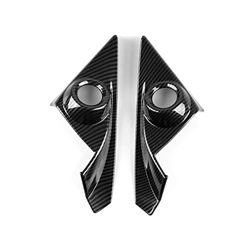 Car A Pillar Speaker Cover Decals for Honda Civic 2016 2017 2018 2019 2020 2021 10th Gen Accessories ABS Carbon Fiber Interior Stickers - color: A Pillar Speaker Cover