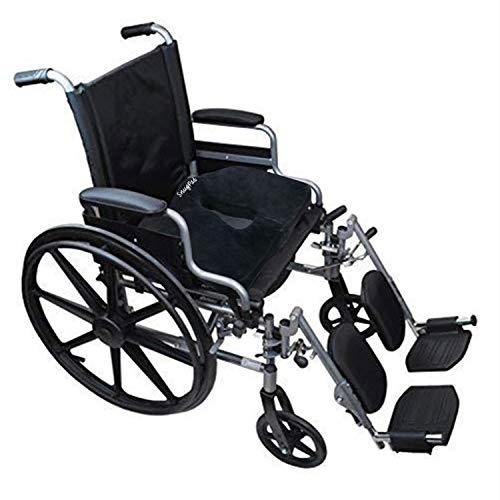 Orthopedic Memory Foam Seat Cushion for Office Chair Sciatica Tailbone Back Pain Relief Sitting Pillows - Truck Driver Cars Front Seats Pillow Wheelchair Kitchen Chairswith with No-Slip Bottom