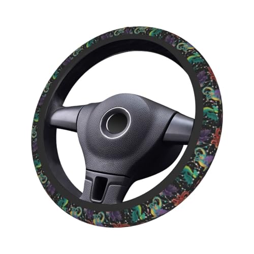 Dragon Steering Wheel Covers Non Slip Neoprene Universal 15 Inch Steering Wheel Protector Car Cover for Men Women - color: Dragon