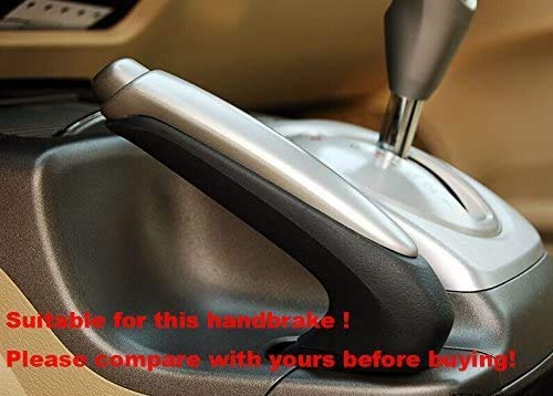 Loncky Black Genuine Leather Handbrake Cover for Honda Civic Old Civic Si 2006 2007 2008 2009 2010 2011 Accessories