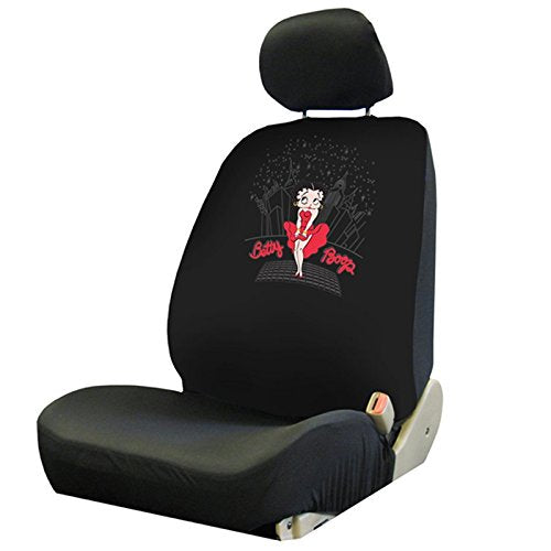 LA Auto Gear Betty Boop New York City Skyline Car Truck SUV Low Back Front Bucket Seat Covers - Pair