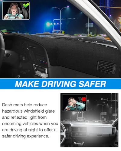 Cartist Dash Cover Compatible with Toyota 4Runner Pickup Truck 1989-1995 Dashboard Cover Mat Non-Slip Carpet Sunshield Glare UV Rays Protector