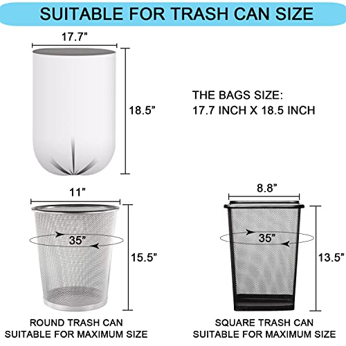 2 Gallon Small Trash Bags, Clear, 150 Counts/ 3 Rolls - size: 50 Count (Pack of 3)