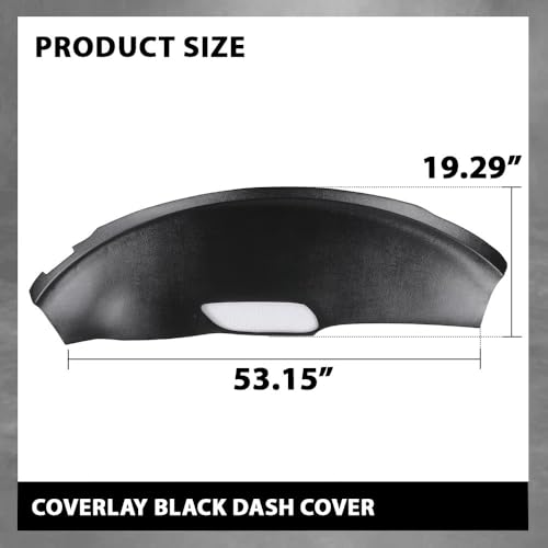 ALLGOOD Dash Cover Compatible with Pontiac Firebird 1993-1996, Dashboard Cover Dash Bezel Trim, Black - color: Black