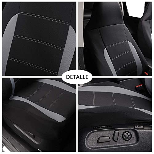 AUTOYOUTH Car Seat Covers - Achieve The Perfect Combination of Style and Protection with Universal Fit for Sedan, Truck, SUV (Gray) - color: Gray