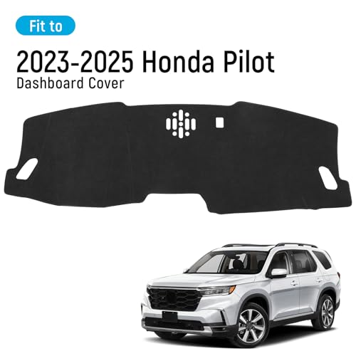 Dash Cover for Honda Pilot 2026 2025 2024 2023 (Without HUD) Accessories Flannel Dashboard Cover Dash Mat Center Console Cover Sunshield Protector Pad - size: for Honda 2023-2026 Pilot