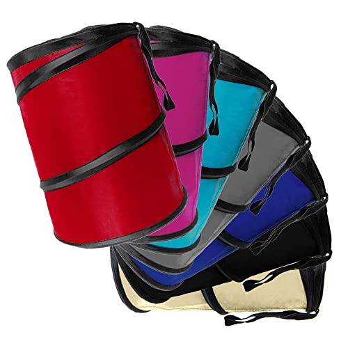FH Group Automotive Waterproof Portable Collapsible Large Trash Can Garbage Container fits Most Cars,Polyethylene,SUVs, and Trucks Black - color: Black, style: Large