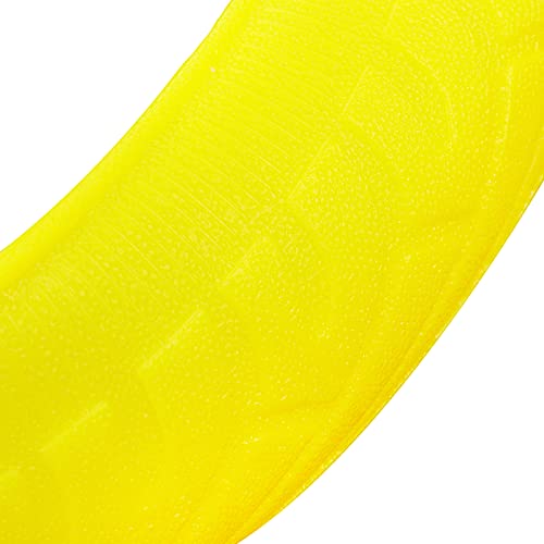 Modengzhe Steering Wheel Hand Brake Lever and Shift Knob Silicone Cover Kit, 3D Oval Anti-Slip Design Protective Case (Yellow) - color: Yellow