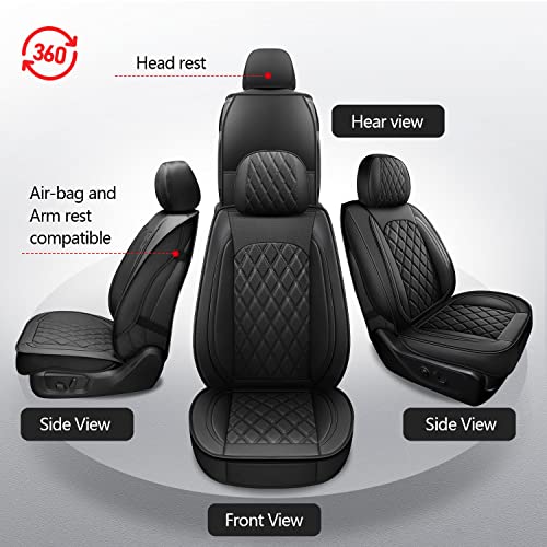 MIROZO Dodge Ram Seat Covers Full Set,Waterproof Car Seat Cover Fits for 2009-2026 Ram 1500/2500/3500 Crew Quad Regular Cab,Heavy Duty Protection Pickup Cushions with Split Flat Bench 40/60,Black - color: Black, size: Full Set(Flat Back)