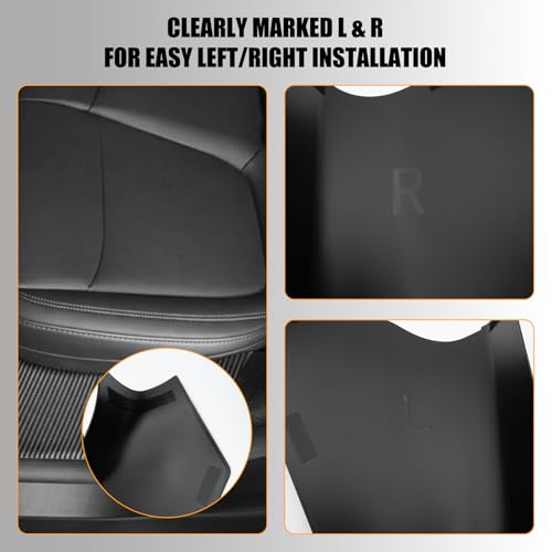8PCS Door Sill Protector for Tesla Model Y Juniper 2025–26, Door Entry Guard Set for Front & Rear Door Thresholds, Anti-Kick Interior Door Entry Covers (Carbon Fiber (Not fit 2026 Model Y Standard))