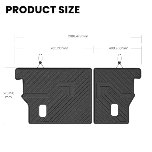 LASFIT Rear Seat Back Protector for Honda CRV 2012-2016, All Weather TPE Pet Friendly Custom Fit CR-V Second Row Back Seat Cover Backseat Mat Liner Accessories, Black - style: 2)For Honda CR-V | 2012-2016 | Seat Back Protector