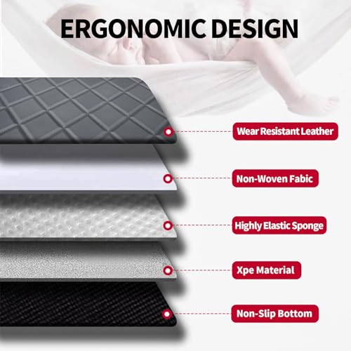 Cargo Liner for QX60 2022-2026, All Weather Leather Cargo Mat & Backrest Mat (with Rear Left and Right Side Panels) - color: Infiniti QX60 Cargo Backrest Mat-C