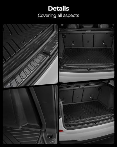 3W Floor Mats & Cargo Liner Custom Fit for BMW X5 2019-2024 2025 2026 40i/45e/50e/50i/M/M50i/M60i TPE All-Weather Full Set Heavy Duty Floor Liner and Trunk Mat Accessories (Only for 5 Passenger) - style: 3) X5 2019-2026 | Full Set