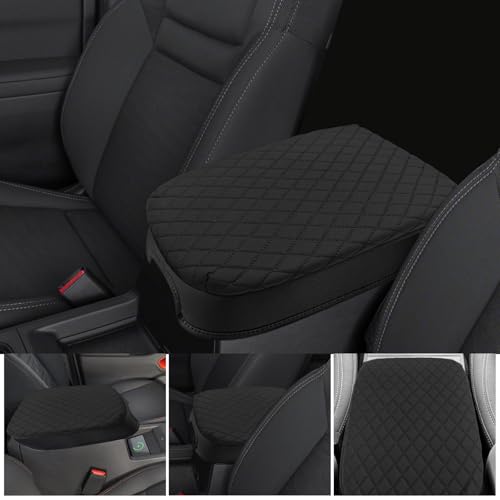 Sze Center Console Cover for Nissan Frontier 2026 2025 2024 2023 2022 Car Armrest Cover, PU Leather Arm Rest Pad, Console Box Cover Center Console Cushion - color: Nissan Frontier 2026 2025-2022