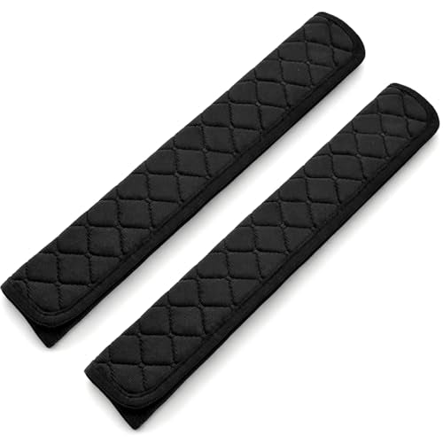 2 Pcs 15.5 Inch Extra Long Car Seat Belt Covers, Soft and Comfortable Harness Pad for Adults and Kids, Long-Lasting Fabric Material Easy to Install Universal Fit for Cars Trucks SUV - size: 15.5in, 2pcs