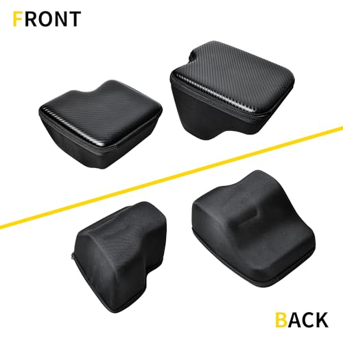 RBR Wheel Well Storage Bin Rear Trunk Organizer Tool Box Compatible with 2018-2023 Jeep Wrangler JL 4 Door 4XE Accessories Cargo Bag, 2 Pack Right Left, Carbon Fiber, With Lid and Zipper