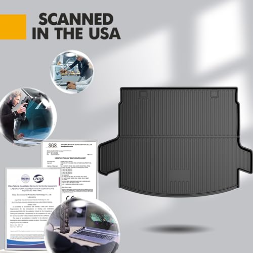 All Weather Cargo Liner Fit for 2020-2022 Honda CR-V (Only for Hybrid) - Custom Fit TPE Rubber Trunk Mat Accessories for Honda CRV Hybrid 2020-2022 - size: 2020-2022 CRV Cargo Liner (Only for Hybrid)