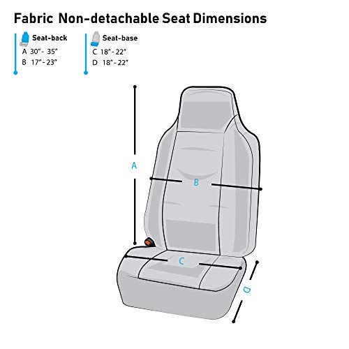 FH Group Premium Modernistic Seat Covers Pair Set, Airbag Compatible-Universal Fit for Cars Trucks and SUVs (Beige) - color: Beige, style: Front Set