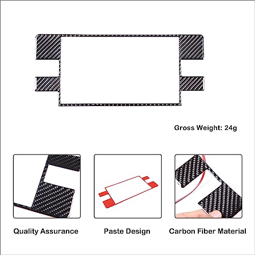 Car Central Control Navigation Screen Frame Decorative Sticker Compatible with Toyota Tundra/Sequoia 2022-2024 Real Carbon Fiber Center Navigation Screen Panel Protect Cover Trim Sticker Accessories - size: Central Navigation Screen Frame Sticker