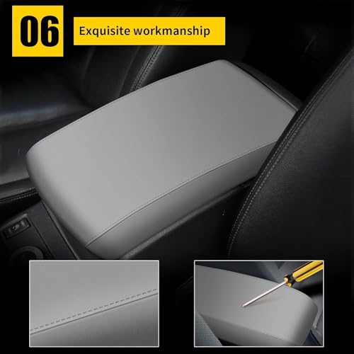 Armrest Console Covers for 2019-2024 Nissan Altima Light Gray - color: Gray 19-24